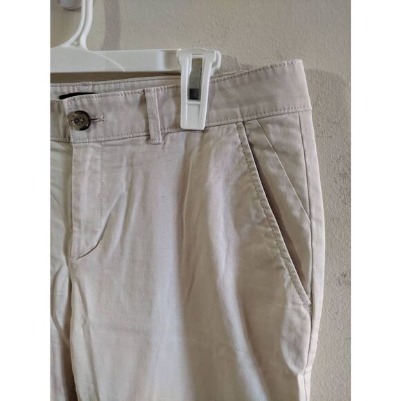 Banana Republic Slim Fit Chino Pants Women’s Size 4 Beige Khaki Stretch Cotton - Picture 8 of 11